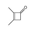 2,3-dimethylcyclobut-2-en-1-one Structure