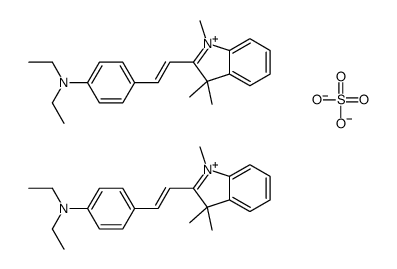 2-[2-[4-(diethylamino)phenyl]vinyl]-1,3,3-trimethyl-3H-indolium sulphate (2:1) structure