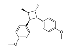 rac-(1α,2β,3β,4α)-1,2-bis(4-methoxyphenyl)-3,4-dimethylcyclobutane Structure