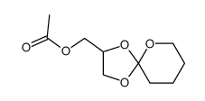 (1,4,6-trioxaspiro[4.5]decan-2-yl)methyl acetate结构式
