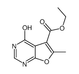 ethyl 6-methyl-4-oxo-1,4-dihydrofuro[2,3-d]pyrimidine-5-carboxylate Structure