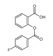 2-((4-fluorobenzoyl)oxy)benzoic acid结构式