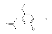 4-acetoxy-2-chloro-5-methoxy-benzonitrile结构式