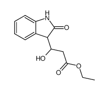 3-hydroxy-3-(2-oxo-indolin-3-yl)-propionic acid ethyl ester结构式