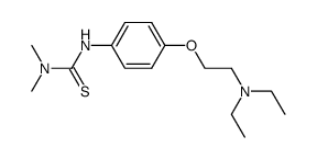 N'-[4-(2-diethylamino-ethoxy)-phenyl]-N,N-dimethyl-thiourea结构式