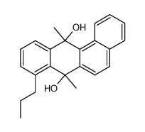 7,12-dimethyl-8-propyl-7,12-dihydro-benz[a]anthracene-7,12-diol结构式