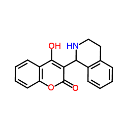 4-HYDROXY-3-(1,2,3,4-TETRAHYDRO-ISOQUINOLIN-1-YL)-CHROMEN-2-ONE结构式