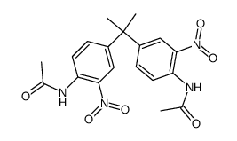 2,2-bis-(4-acetylamino-3-nitro-phenyl)-propane Structure