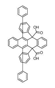 5,6,11,12-tetraphenyl-5,12-dihydro-naphthacene-5,12-dicarboxylic acid Structure