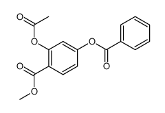 2-acetoxy-4-benzoyloxy-benzoic acid methyl ester结构式
