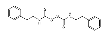 μ-disulfido-1,2-dithio-dicarbonic acid bis-phenethylamide结构式