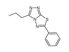 6-BENZYL-3-PROPYL[1,2,4]TRIAZOLO[3,4-B][1,3,4]THIADIAZOLE Structure