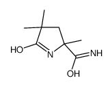 2-Pyrrolidinecarboxamide,2,4,4-trimethyl-5-oxo-(7CI,9CI)结构式