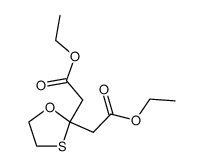 [1,3]oxathiolane-2,2-diyl-bis-acetic acid diethyl ester结构式