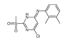 6-chloro-N-(2,3-dimethylphenyl)-2-methylsulfonylpyrimidin-4-amine Structure