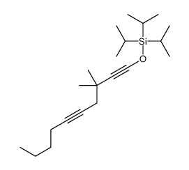 3,3-dimethyldeca-1,5-diynoxy-tri(propan-2-yl)silane Structure