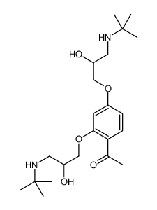 1-[2,4-bis[3-(tert-butylamino)-2-hydroxypropoxy]phenyl]ethanone结构式
