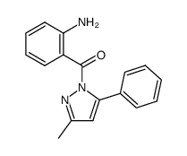 1-(o-Aminobenzoyl)-4-methyl-2-phenylpyrazole Structure