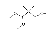 3-Hydroxy-2,2-dimethylpropanal dimethyl acetal Structure