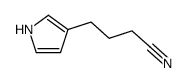 4-(1H-pyrrol-3-yl)butanenitrile structure