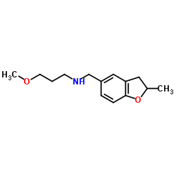 (3-METHOXY-PROPYL)-(2-METHYL-2,3-DIHYDRO-BENZOFURAN-5-YLMETHYL)-AMINE Structure