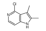 4-chloro-2,3-dimethyl-1H-pyrrolo[3,2-c]pyridine Structure