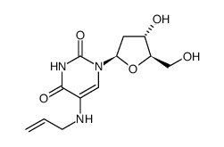 Uridine, 2'-deoxy-5-(2-propen-1-ylamino) Structure