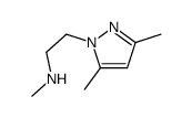 2-(3,5-dimethylpyrazol-1-yl)-N-methylethanamine结构式