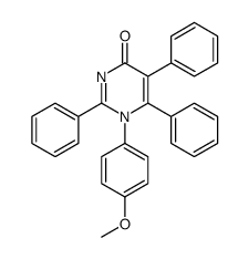 1-(4-methoxyphenyl)-2,5,6-triphenylpyrimidin-4-one结构式