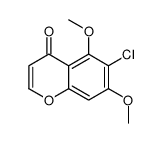 6-chloro-5,7-dimethoxychromen-4-one结构式