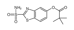 (2-sulfamoyl-1,3-benzothiazol-5-yl) 2,2-dimethylpropanoate Structure