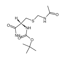 N-t-Boc-Cys(Acm)-NH2结构式