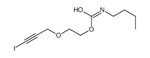 2-(3-iodoprop-2-ynoxy)ethyl N-butylcarbamate Structure