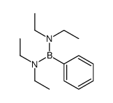 N-[diethylamino(phenyl)boranyl]-N-ethylethanamine结构式