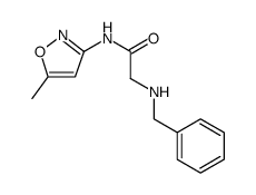 Acetamide, N-(5-methyl-3-isoxazolyl)-2-[(phenylmethyl)amino]结构式