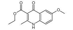 ethyl 6-methoxy-2-methyl-4-oxo-1H-quinoline-3-carboxylate结构式