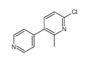 6-chloro-2-methyl-3-pyridin-4-ylpyridine Structure