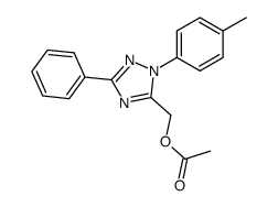 Essigsaeure-<<3-phenyl-1-(p-tolyl)-1,2,4-triazol-5-yl>methyl>ester Structure