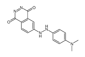 6-[2-[4-(dimethylamino)phenyl]hydrazinyl]phthalazine-1,4-dione结构式