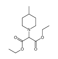 diethyl 2-(4-methylpiperidin-1-yl)propanedioate Structure