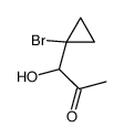 1-(1-bromocyclopropyl)-1-hydroxypropan-2-one Structure