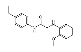 N-(4-ethylphenyl)-2-(2-methoxyanilino)propanamide Structure