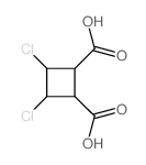 3,4-dichlorocyclobutane-1,2-dicarboxylic acid structure