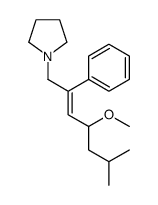 1-(4-methoxy-6-methyl-2-phenylhept-2-enyl)pyrrolidine Structure