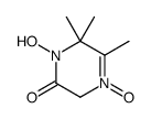 4-hydroxy-5,5,6-trimethyl-1-oxido-2H-pyrazin-1-ium-3-one Structure