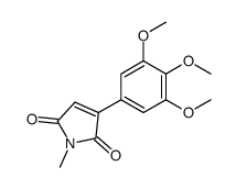 1-methyl-3-(3,4,5-trimethoxyphenyl)pyrrole-2,5-dione Structure