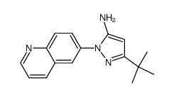 3-(tert-butyl)-1-(quinolin-6-yl)-1H-pyrazol-5-amine结构式