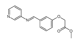 methyl 2-[3-(pyridin-3-yliminomethyl)phenoxy]acetate Structure