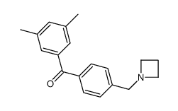 4'-AZETIDINOMETHYL-3,5-DIMETHYLBENZOPHENONE structure