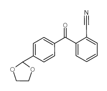 2-CYANO-4'-(1,3-DIOXOLAN-2-YL)BENZOPHENONE Structure